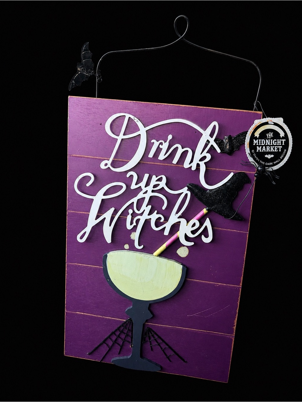 Vintage-Inspired “Drink Up Witches” Halloween Wall Decor 🎃🧙‍♀️